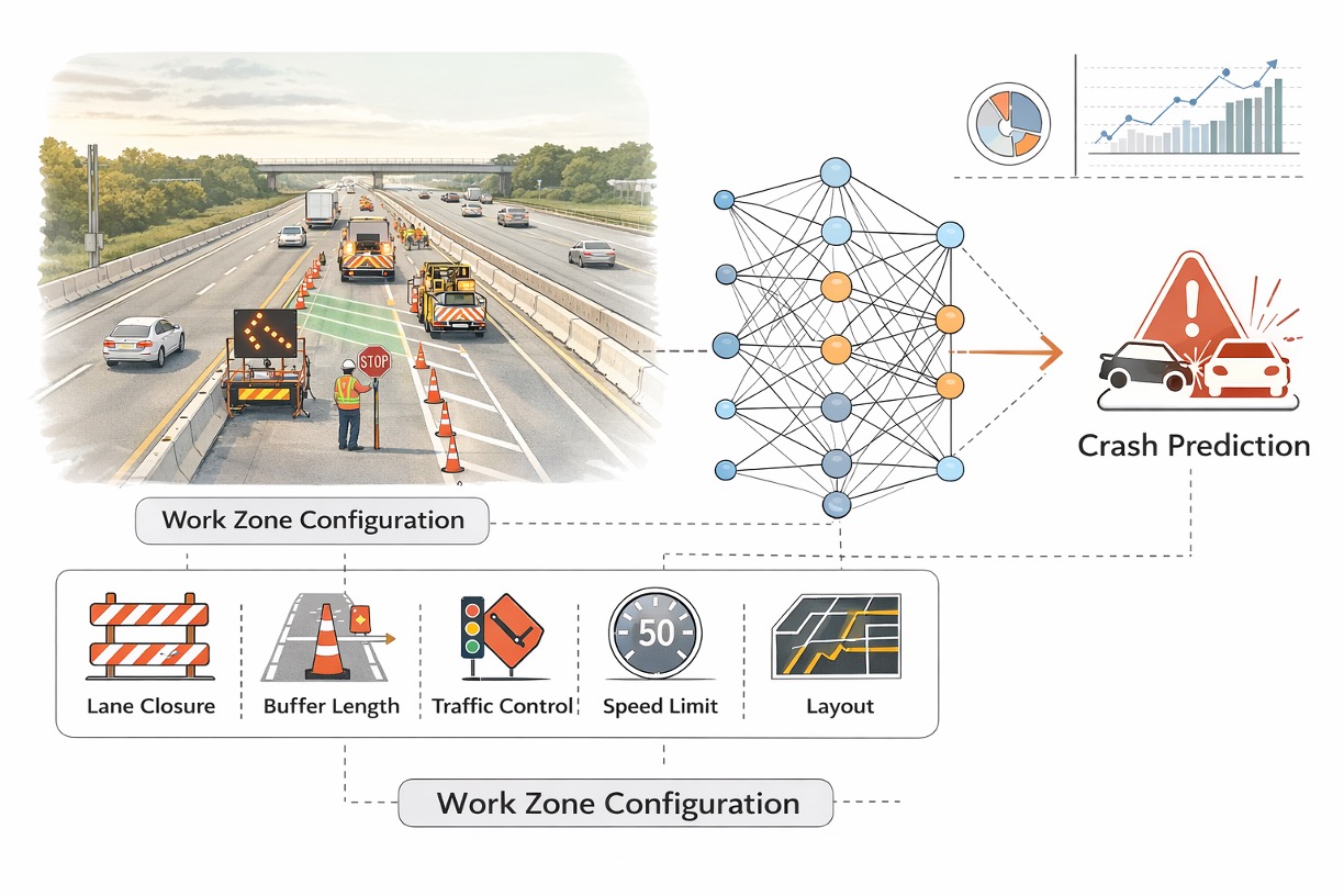 Work zone crash occurrence prediction based on planning stage work zone configurations using an artificial neural network